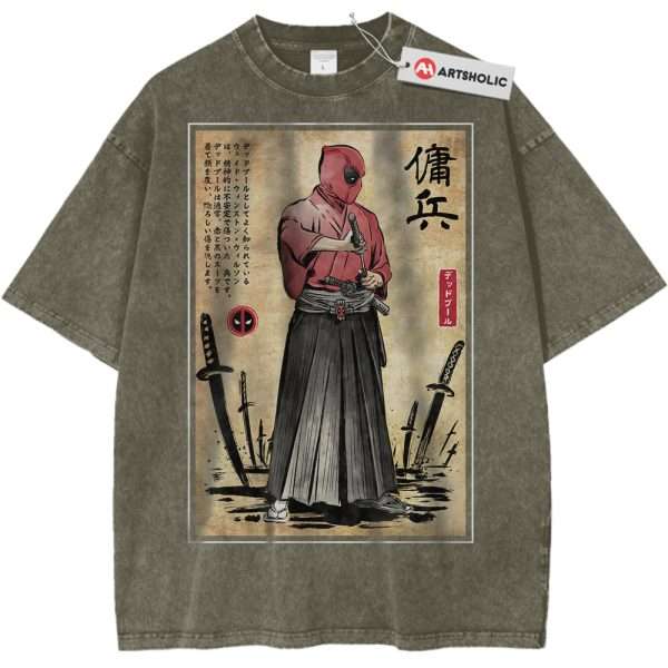 Deadpool Shirt, Marvel Comics Shirt, Vintage T-Shirt - Army Green, 2XL