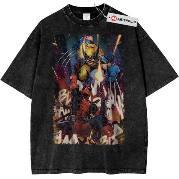 Deadpool vs Wolverine Shirt, Marvel Comics Shirt, Vintage T-Shirt