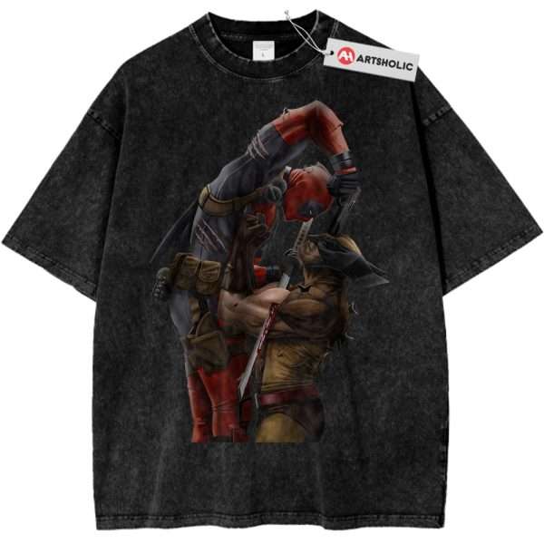 Deadpool vs Wolverine Shirt, Marvel Comics Shirt, Vintage T-Shirt