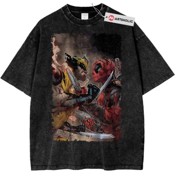 Deadpool Shirt, Wolverine Shirt, Marvel Comics Shirt, Vintage T-Shirt