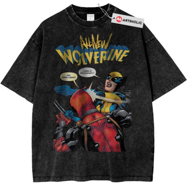 X-23 Shirt, Wolverine Shirt, Deadpool Shirt, Marvel Comics Shirt, Vintage Tee