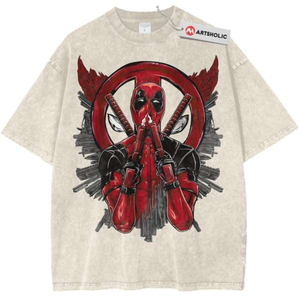 Deadpool Shirt, Marvel Comics Shirt, Vintage Tee - Apricot, L