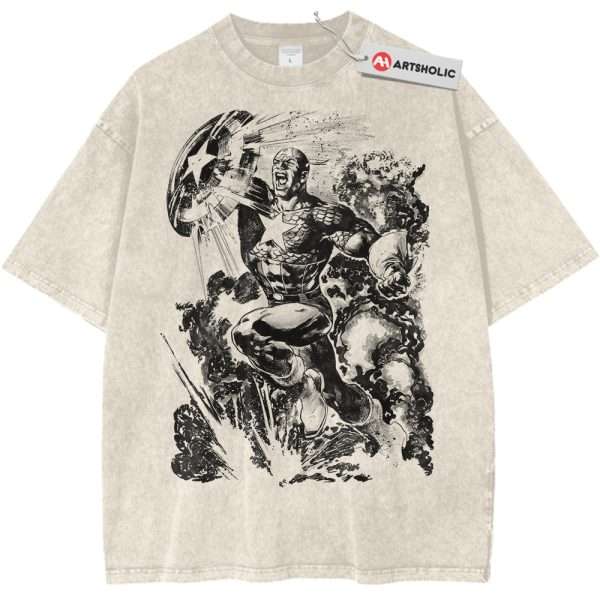 Captain America Shirt, Marvel Comics Shirt, Vintage Tee