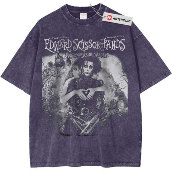 Edward Scissorhands Shirt, Movie Shirt, Vintage T-Shirt - Purple Haze, XS