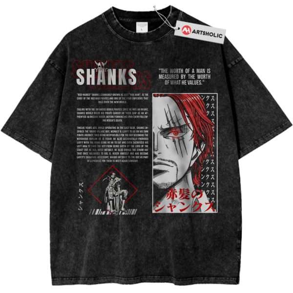 Shanks Shirt, One Piece Shirt, Anime Shirt, Vintage Tee