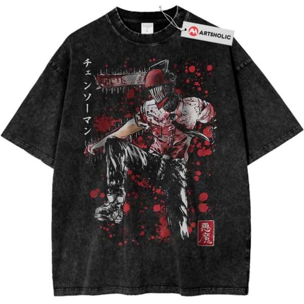 Denji Shirt, Chainsaw Man Shirt, Anime Shirt, Vintage Tee