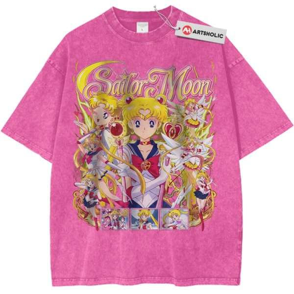 Usagi Tsukino Shirt, Sailor Moon Shirt, Anime Shirt, Vintage T-Shirt - Rose Red, L
