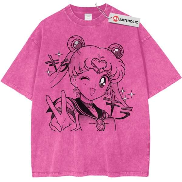 Usagi Tsukino Shirt, Sailor Moon Shirt, Anime Shirt, Vintage T-Shirt - Rose Red, L