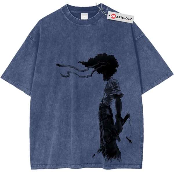 Afro Samurai Shirt, Anime Shirt, Vintage Tee - Dark Blue, XL
