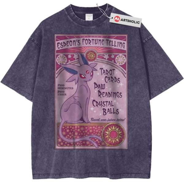 Espeon Shirt, Pokemon Shirt, PKM Shirt, Anime Shirt, Vintage Tee - Purple Haze, 2XL