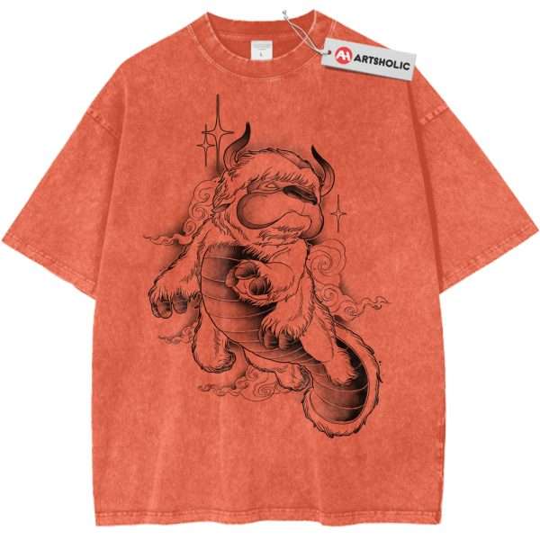 Appa Shirt, Avatar the Last Airbender Shirt, Animated Shirt, Vintage Tee - Orange, M