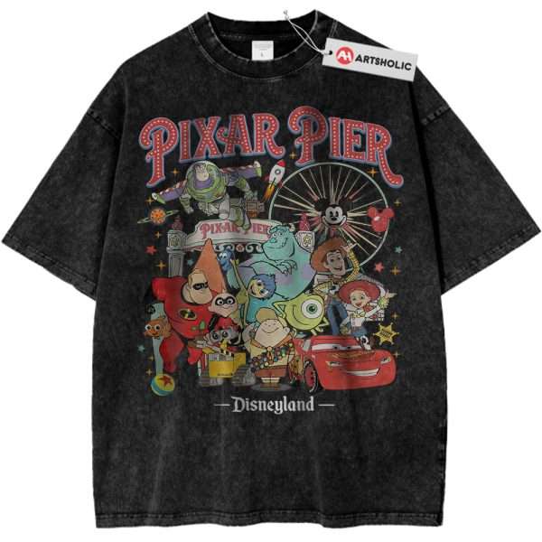 Pixar x Disney Shirt, Cartoon Shirt, Vintage T-Shirt