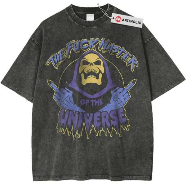 Skeletor Shirt, Masters of the Universe Shirt, Animated Shirt, Vintage Tee - Pirate Gray, 3XL