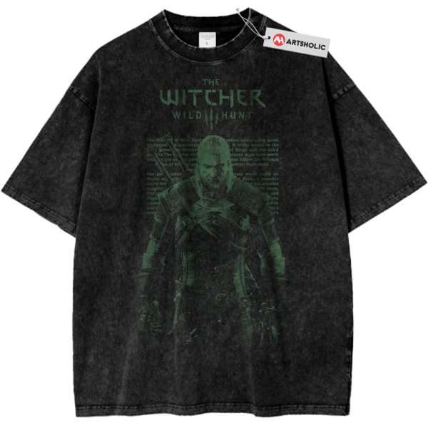 Geralt of Rivia Shirt, The Witcher Shirt, Game Shirt, Vintage T-Shirt