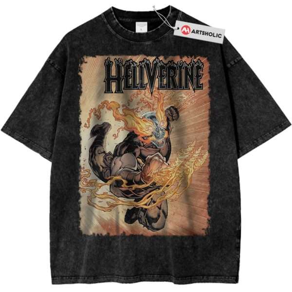 Hellverine Shirt, Marvel Comics Shirt, Vintage Tee