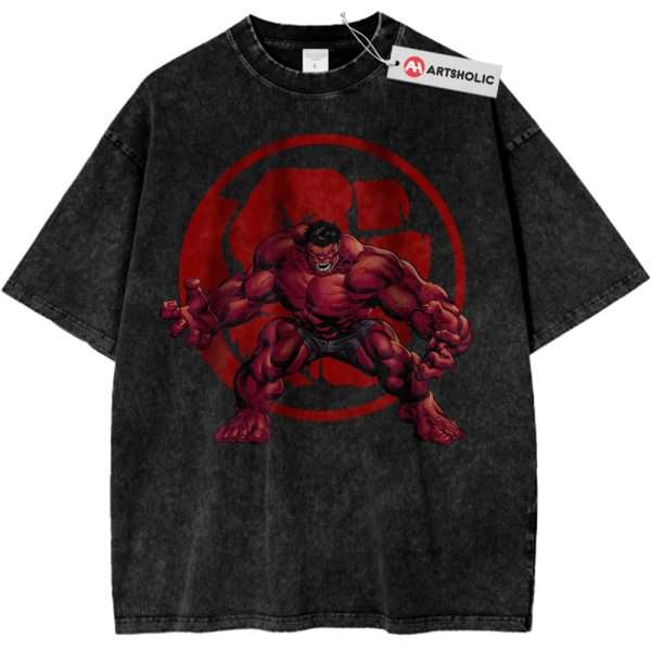 Red Hulk Shirt, Marvel Comics Shirt, Vintage Tee
