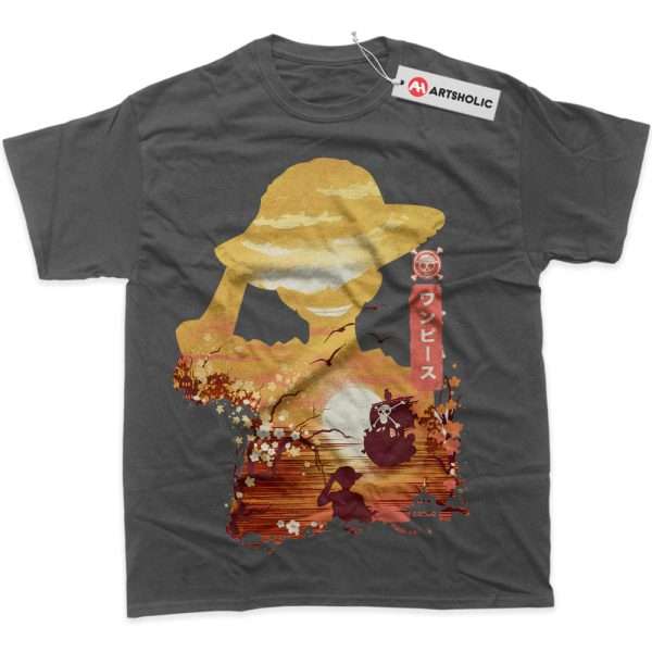 Monkey D Luffy Shirt, One Piece Shirt, Anime Shirt, Graphic Tee - Carbon, XL