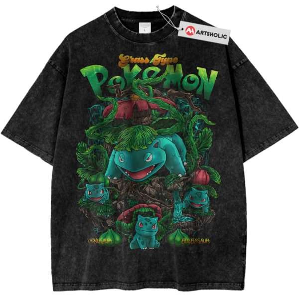 Bulbasaur Shirt, Ivysaur Shirt, Venusaur Shirt, Pokemon Shirt, PKM Shirt, Anime Shirt, Vintage T-Shirt