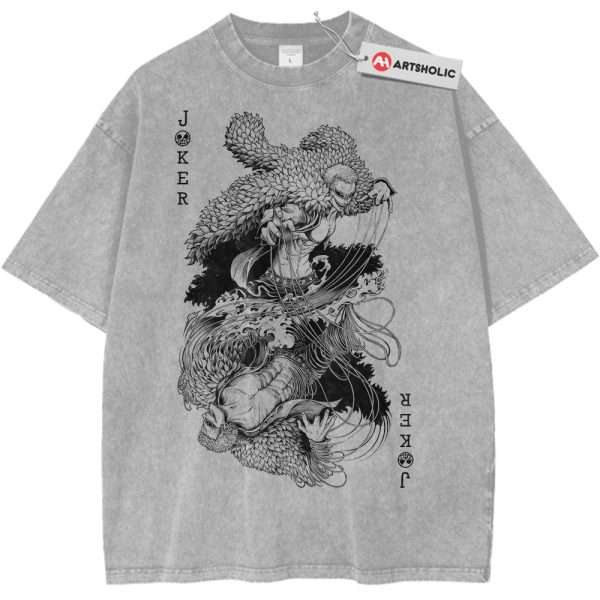 Donquixote Doflamingo Shirt, One Piece Shirt, Anime Shirt, Vintage T-Shirt - Light Gray, XL