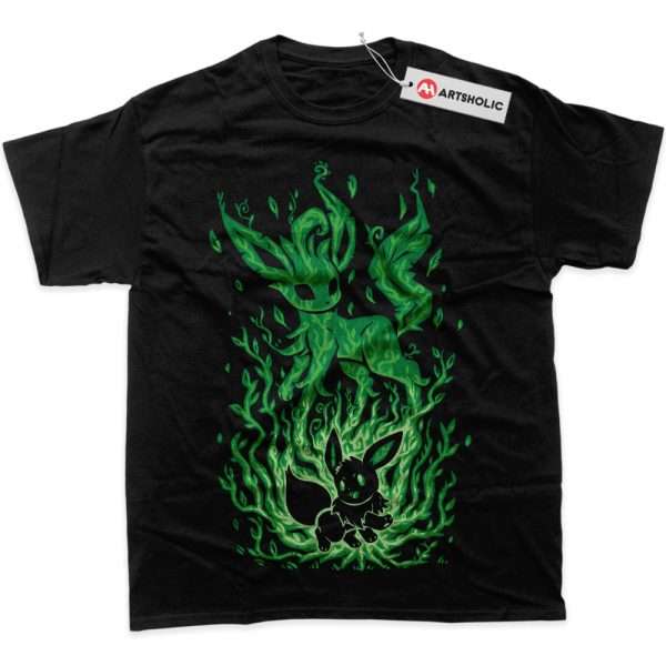 Leafeon Shirt, Eevee Shirt, Pokemon Shirt, PKM Shirt, Anime Shirt, Graphic Tee