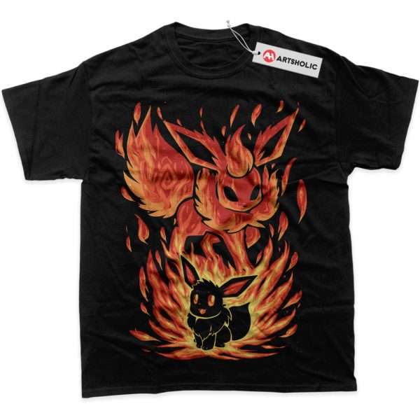 Flareon Shirt, Eevee Shirt, Pokemon Shirt, PKM Shirt, Anime Shirt, Graphic Tee