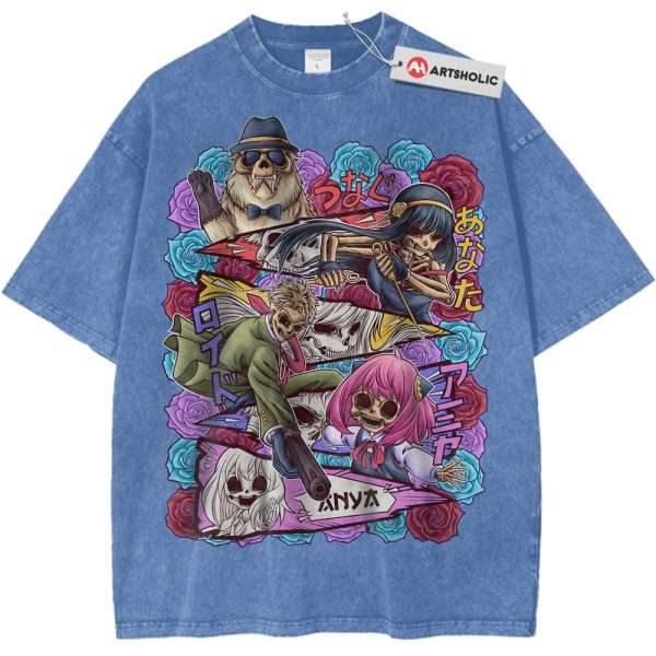 Skull Spy x Family Shirt, Anime Shirt, Vintage Tee