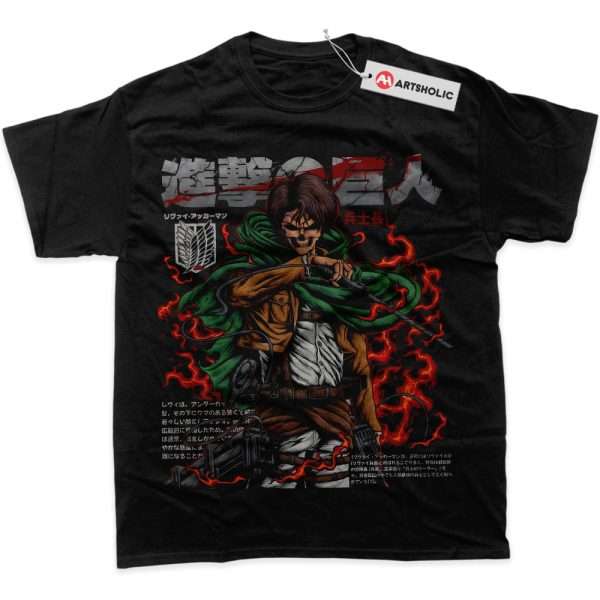 Levi Ackerman Shirt, Attack On Titan Shirt, AOT Shirt, Anime Shirt, Graphic Tee