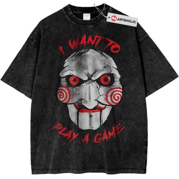 Jigsaw Shirt, Saw Shirt, Halloween Shirt, Horror Shirt, Vintage T-Shirt
