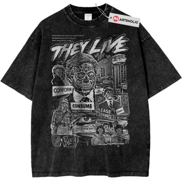They Live Shirt, Halloween Shirt, Horror Shirt, Vintage T-Shirt