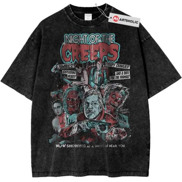 Night of the Creeps Shirt, Halloween Shirt, Horror Movie Shirt, Vintage T-Shirt