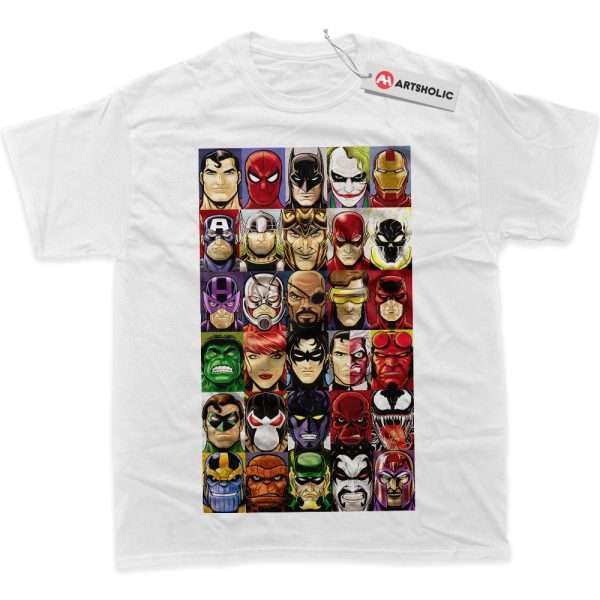 Marvel And DC Comics Shirt, Graphic T-Shirt