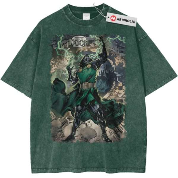 Doctor Doom Shirt, Marvel Comics Shirt, Vintage T-Shirt - Dark Green, XL