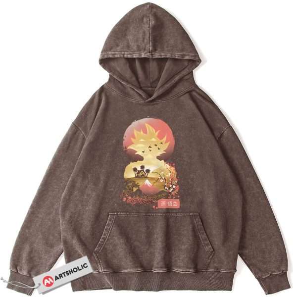 Son Goku Hoodie, Dragon Ball Z Hoodie, DBZ Hoodie, Anime Hoodie, Vintage Hoodie