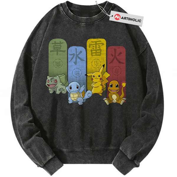 Pokemon Sweatshirt, Anime Sweatshirt, Vintage Sweater