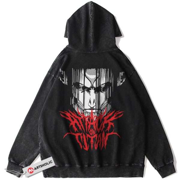 Eren Yeager Hoodie, Attack On Titan Hoodie, AOT Hoodie, Anime Hoodie, Vintage Hoodie