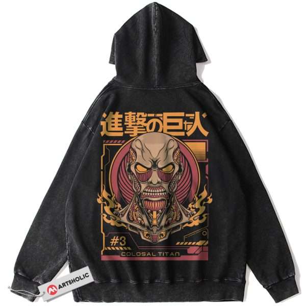 Colossal Titan Hoodie, Attack On Titan Hoodie, AOT Hoodie, Anime Hoodie, Vintage Hoodie