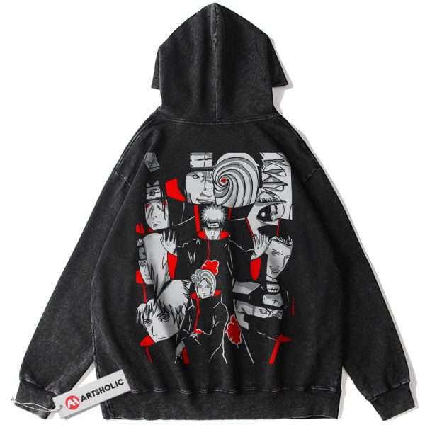 Akatsuki Hoodie, Naruto Hoodie, Anime Hoodie, Vintage Hoodie