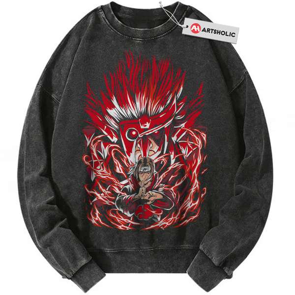 Itachi Uchiha Sweatshirt, Naruto Sweatshirt, Anime Sweatshirt, Vintage Sweatshirt