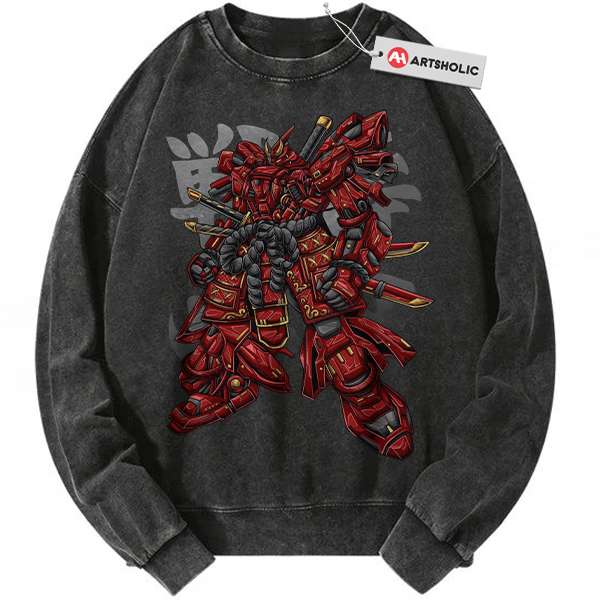 MSN-04 Sazabi Sweatshirt, Gundam Sweatshirt, Anime Sweatshirt, Vintage Sweater