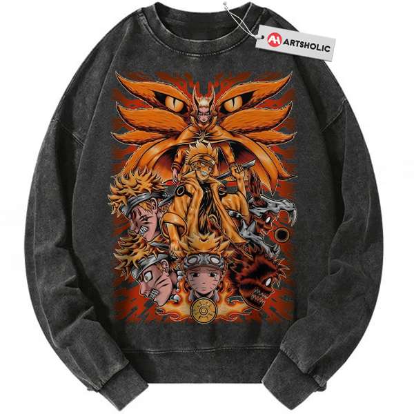 Kurama Sweatshirt Naruto Uzumaki Sweatshirt Anime Sweatshirt Vintage Sweater