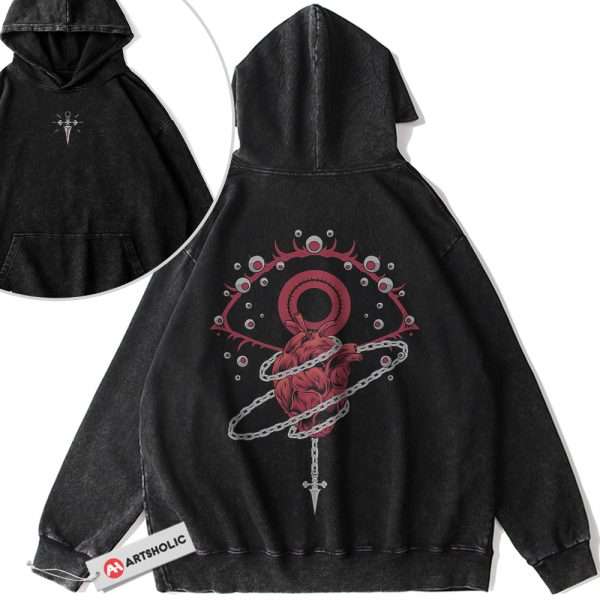 Kurapika Hoodie, Hunter x Hunter Hoodie, HxH Hoodie, Anime Hoodie, Vintage Hoodie 2-Sided