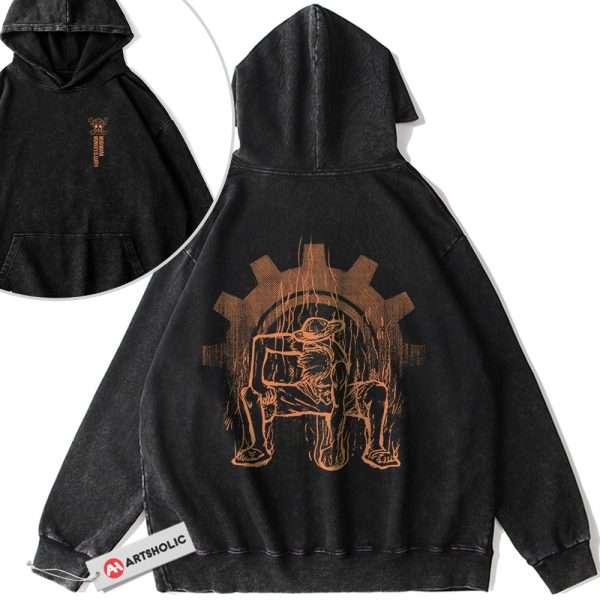 Monkey D Luffy Hoodie, One Piece Hoodie, Anime Hoodie, Vintage Hoodie 2-Sided