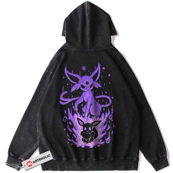 Espeon Hoodie, Eevee Hoodie, Pokemon Hoodie, PKM Hoodie, Anime Hoodie, Vintage Hoodie