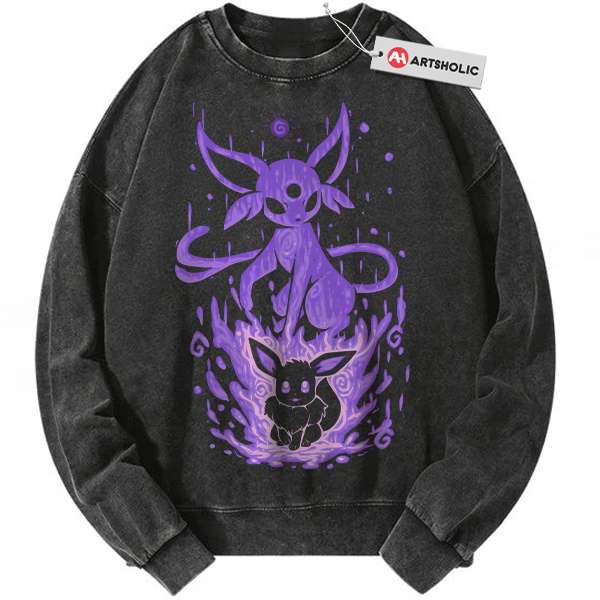 Espeon Sweatshirt, Eevee Sweatshirt, Pokemon Sweatshirt, PKM Sweatshirt, Anime Sweatshirt, Vintage Sweater