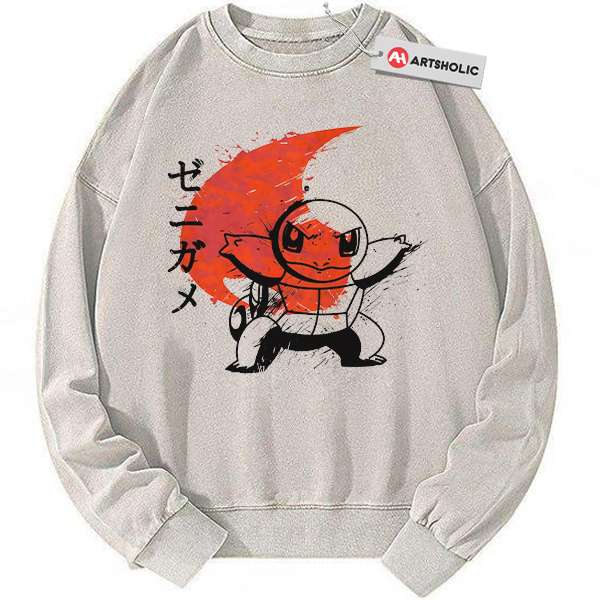 Squirtle Sweatshirt, Pokemon Sweatshirt, PKM Sweatshirt, Anime Sweatshirt, Vintage Sweater