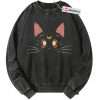 Luna Cat Sweatshirt, Sailor Moon Sweatshirt, Anime Sweatshirt, Vintage Sweater