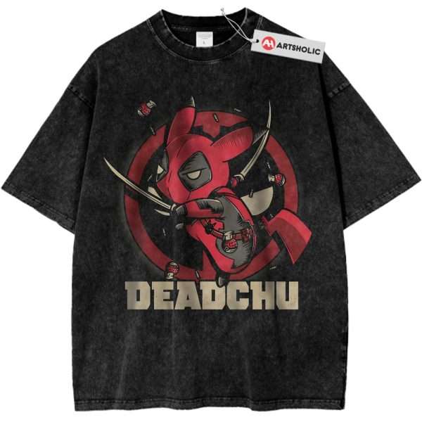 Deadpool x Pikachu Shirt, Pokemon Shirt, PKM Shirt, Anime Shirt, Vintage T-Shirt
