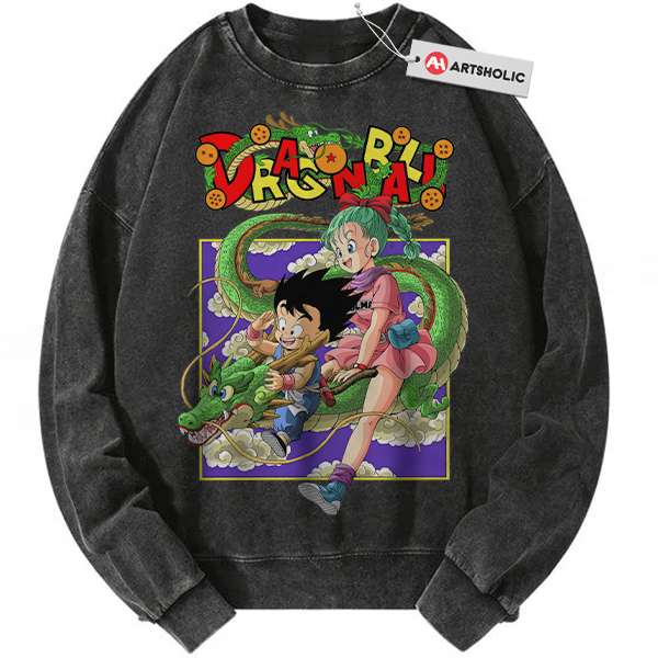 Son Goku Sweatshirt, Bulma Sweatshirt, Dragon Ball Sweatshirt, Dbz Sweatshirt, Anime Sweatshirt, Vintage Sweater