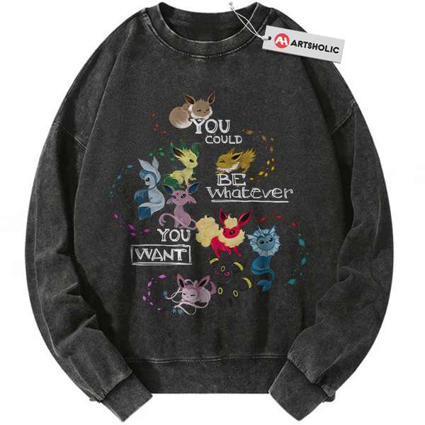 Eevee Sweatshirt, Pokemon Sweatshirt, PKM Sweatshirt, Anime Sweatshirt, Vintage Sweater