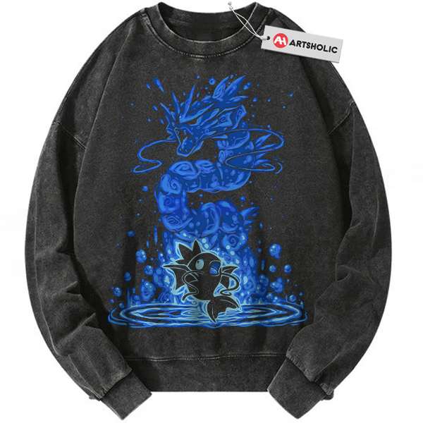 Magikarp Sweatshirt, Gyarados Sweatshirt, Pokemon Sweatshirt, PKM Sweatshirt, Anime Sweatshirt, Vintage Sweater